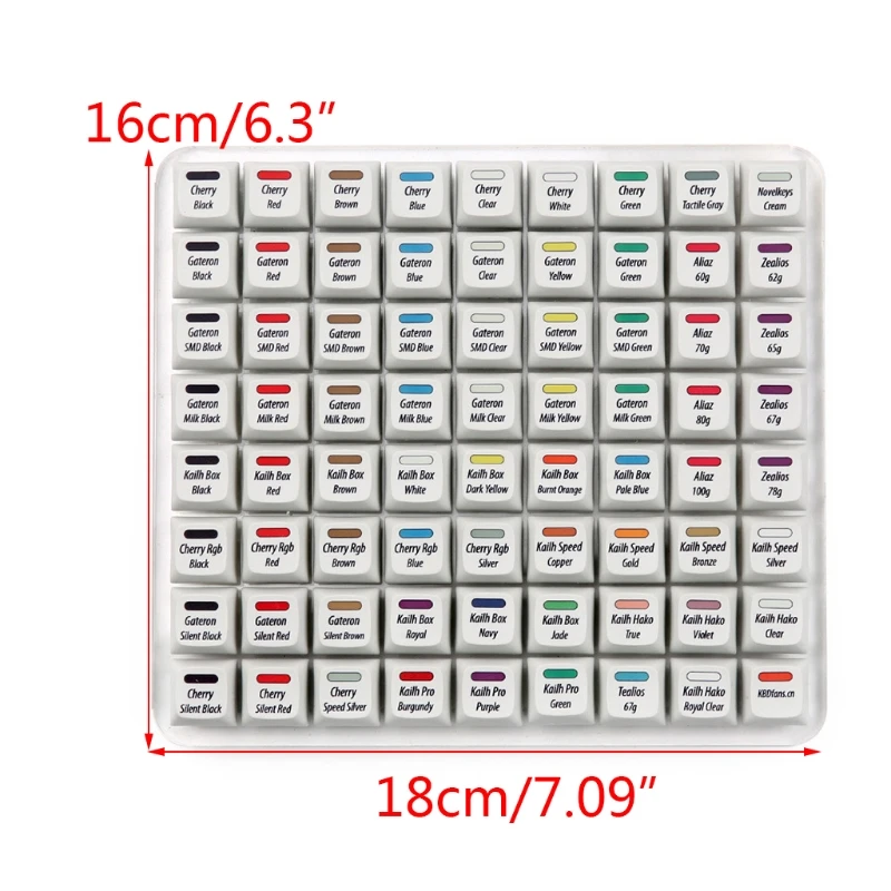 

Switches Keyboard Tester Clear Keycaps Switch Test Keycaps Testing Tool Cherry MX 72 Sampler Cherry Kailh Box Gateron