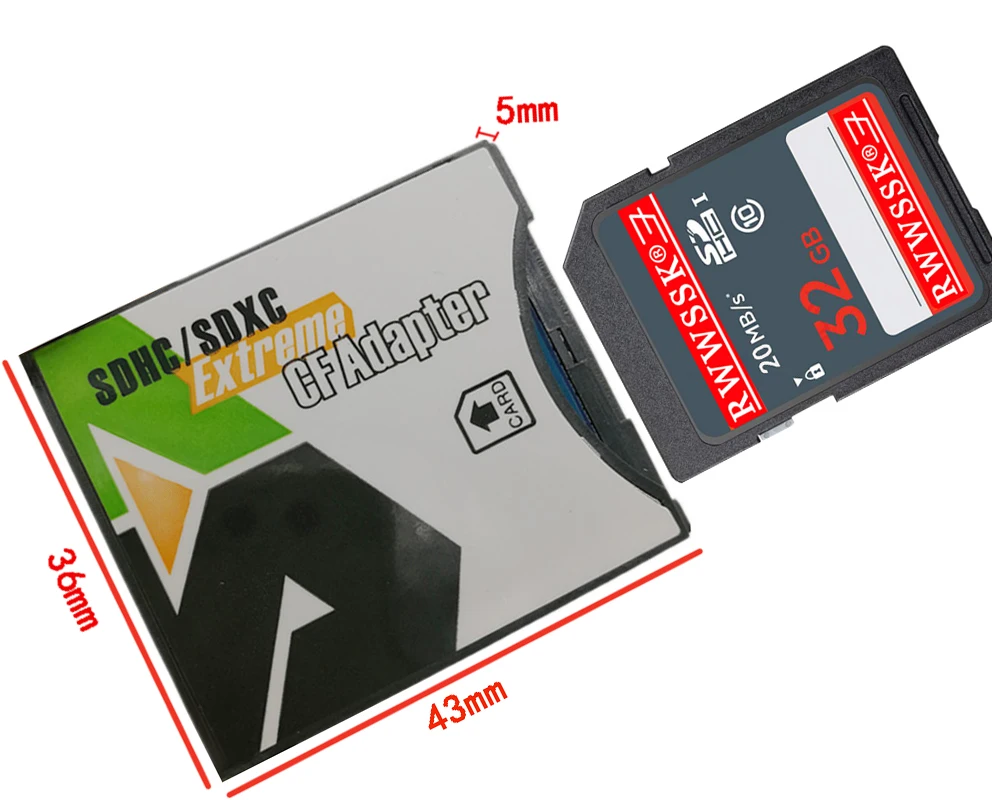 SD SDHC SDXC карта для CF компактная вспышка Тип II адаптер карт до 25 МБ/с. 133X | Компьютеры