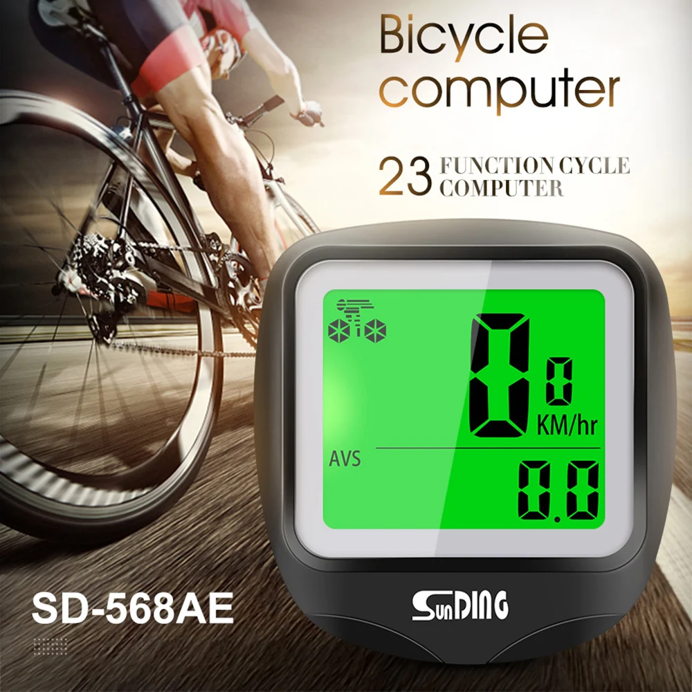 

Bicycle Computer Waterproof Stopwatch LCD Digital Display Bicycle Odometer Bicycle Speedometer Bike Accessories Include Battery