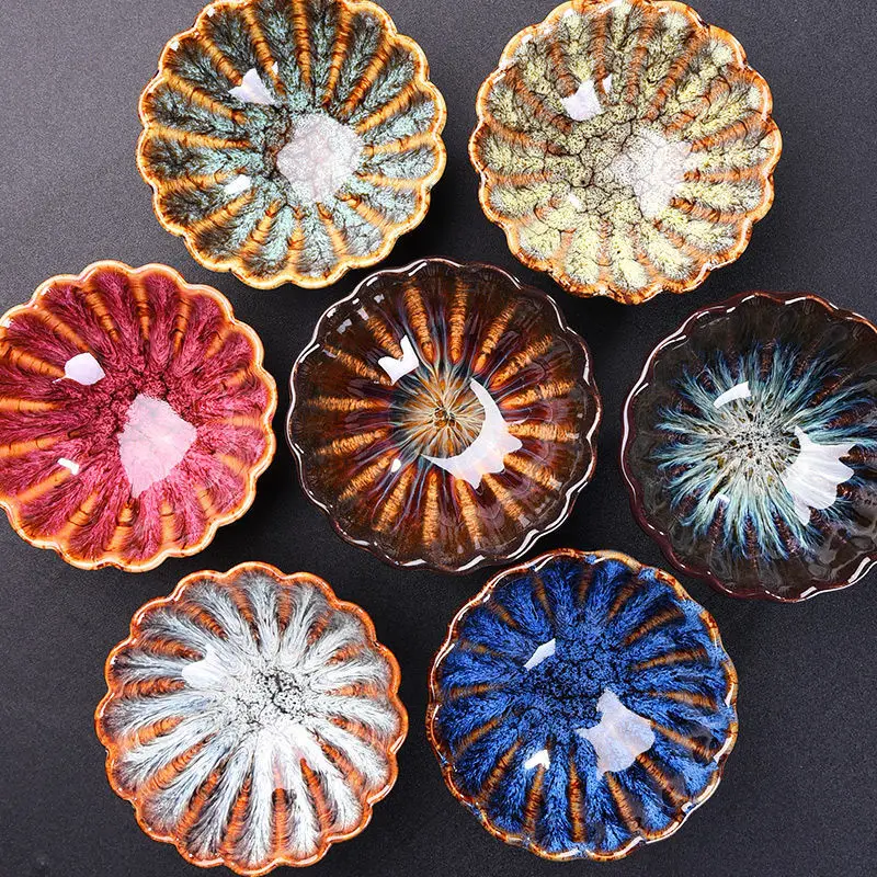 Керамическая одинарная чашка Jianzhan с шляпкой чайная для чая мастера чайный набор