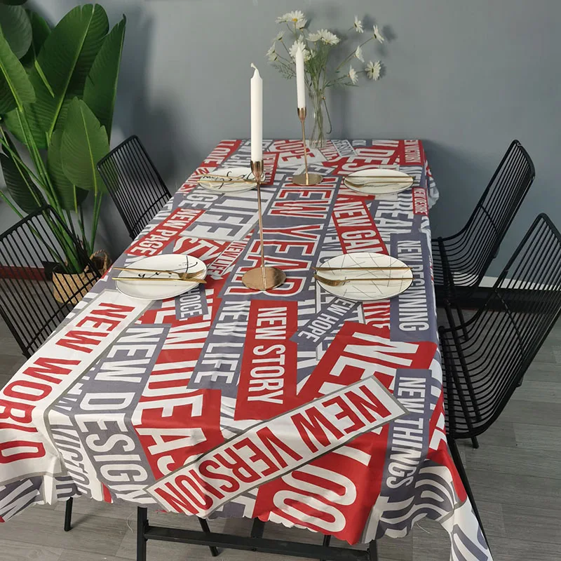 Модная Водонепроницаемая скатерть прямоугольный столик для отеля и пикника