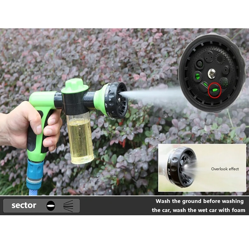 

Water Gun High Pressure Water Spray Gun Washing Nozzle Garden Hose Pipe Lawn Car Washing Water Gun & Snow Foam Lance