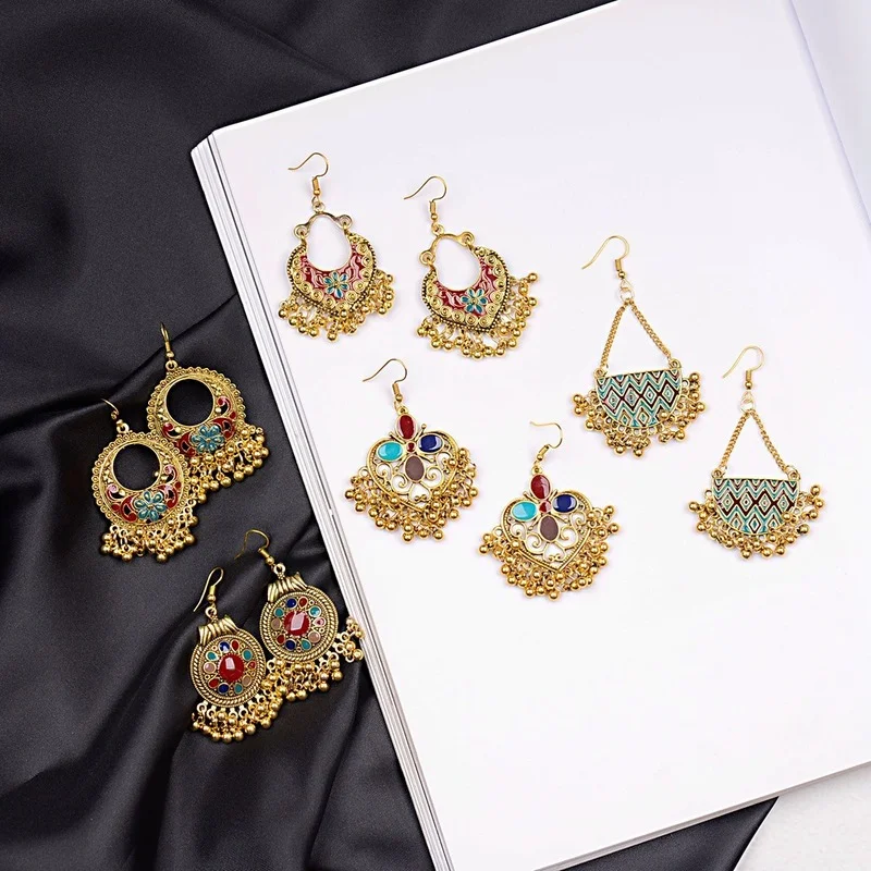 

Pendientes Piercing Indian Jewelry Charms Earrings for Women Accessories Stud Earring Trendy Wedding Ear Rings