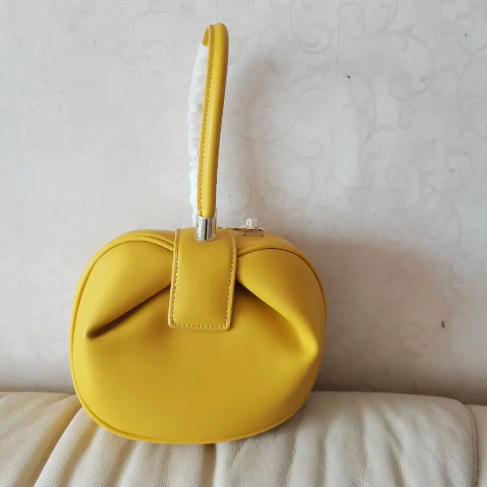 Элегантная женская круглая сумка из натуральной коровьей кожи маленький кошелек