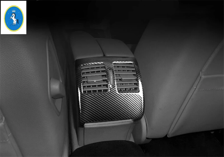 Yimaautotrim подходит для Mercedes Benz C Class W204 2010-2013 ABS подлокотник коробка задний Кондиционер AC вентиляционное отверстие крышка выхода отделка
