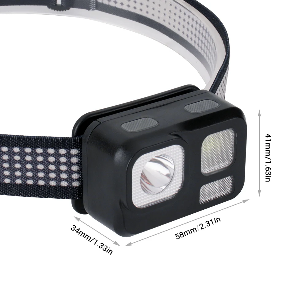 BORUiT Новый B29 мини светодиодный светильник вспышка налобный фонарь Портативный