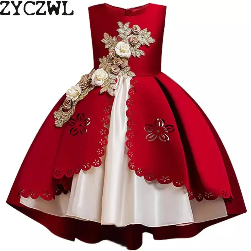 

Kids Dresses For Girls Elegant Princess Dress Christmas Children Evening Party Dress Flower Girl Wedding Gown Vestido Infantil