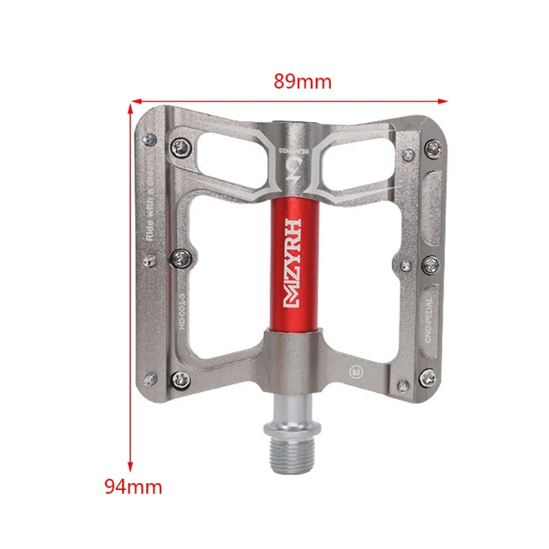 

1 Pair Road Mountain Bike Non-slip Flat Pedals MTB Bicycle Cycling Accessories Aluminum Alloy 3 Sealed Bearings Pedals