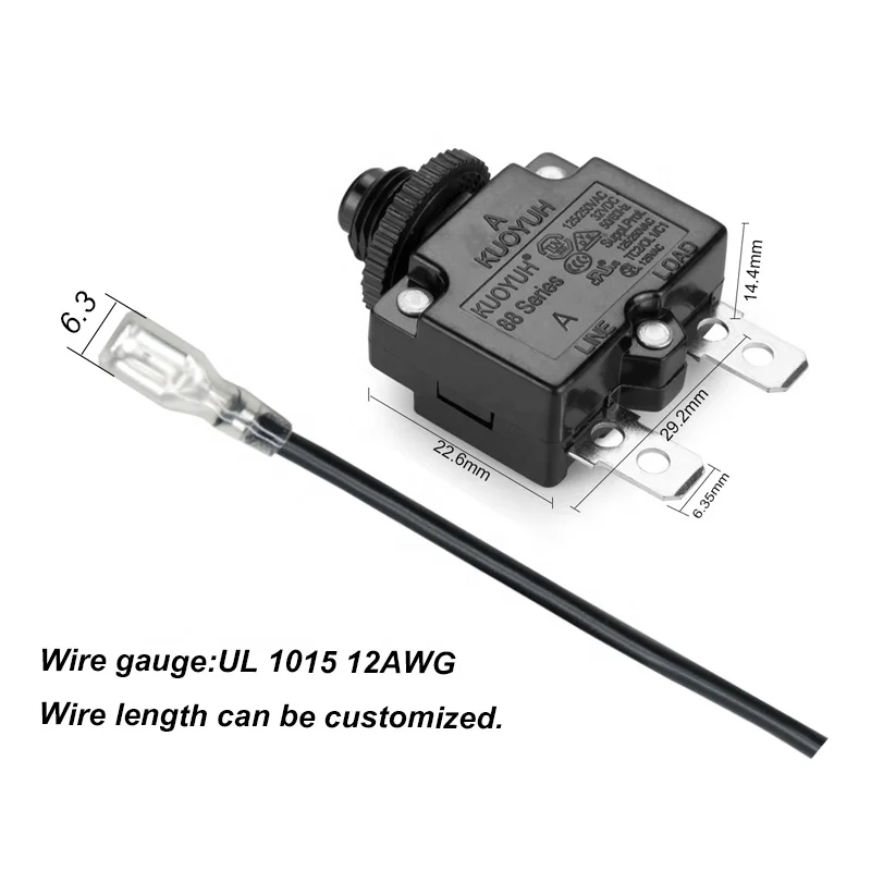 KUOYUH 88 СЕРИЯ 8A ручной сброс термозащита от перегрузки переключатель прямой