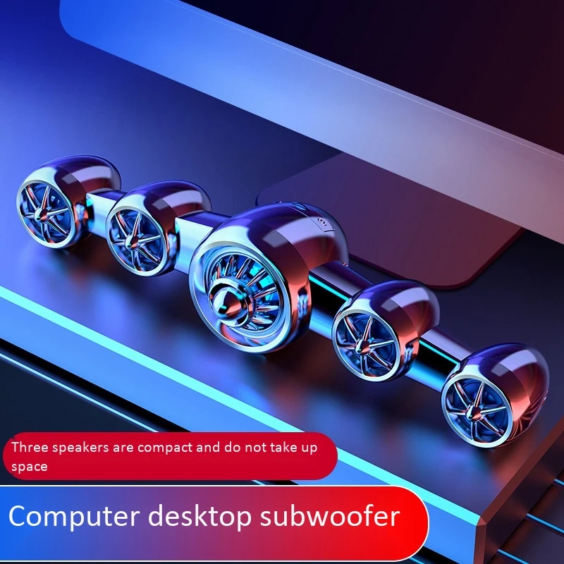 USB Bluetooth 5 0 динамик стерео сабвуфер для ПК телефона планшета|Портативные колонки| |