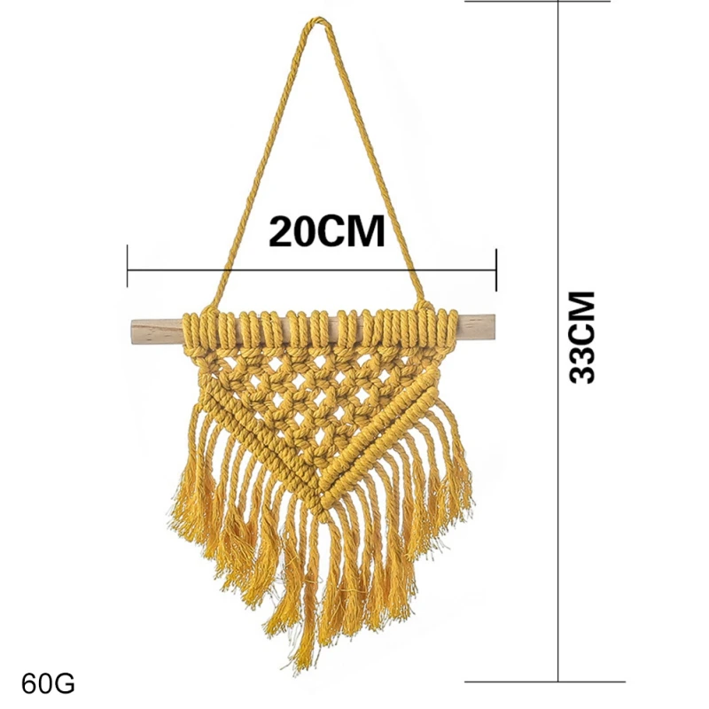

Bohemian Style Woven Tassel Tapestry Solid and Durable Holiday Party Wall Decoration and Gifts