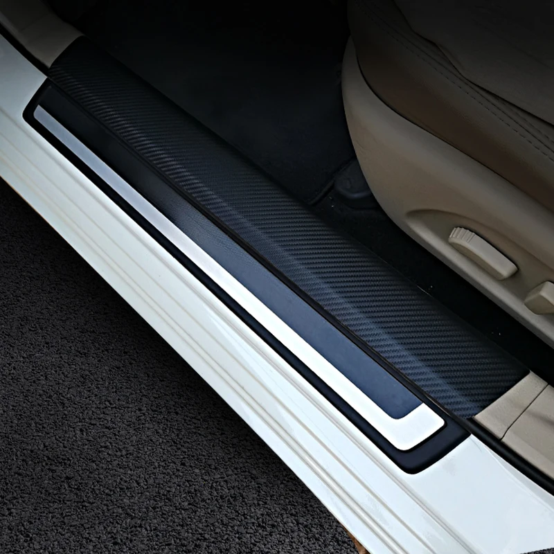 

Защитные наклейки на порог двери автомобиля, аксессуары для укладки RR, прочная защитная наклейка на порог автомобиля для yo ta, искусственная ...