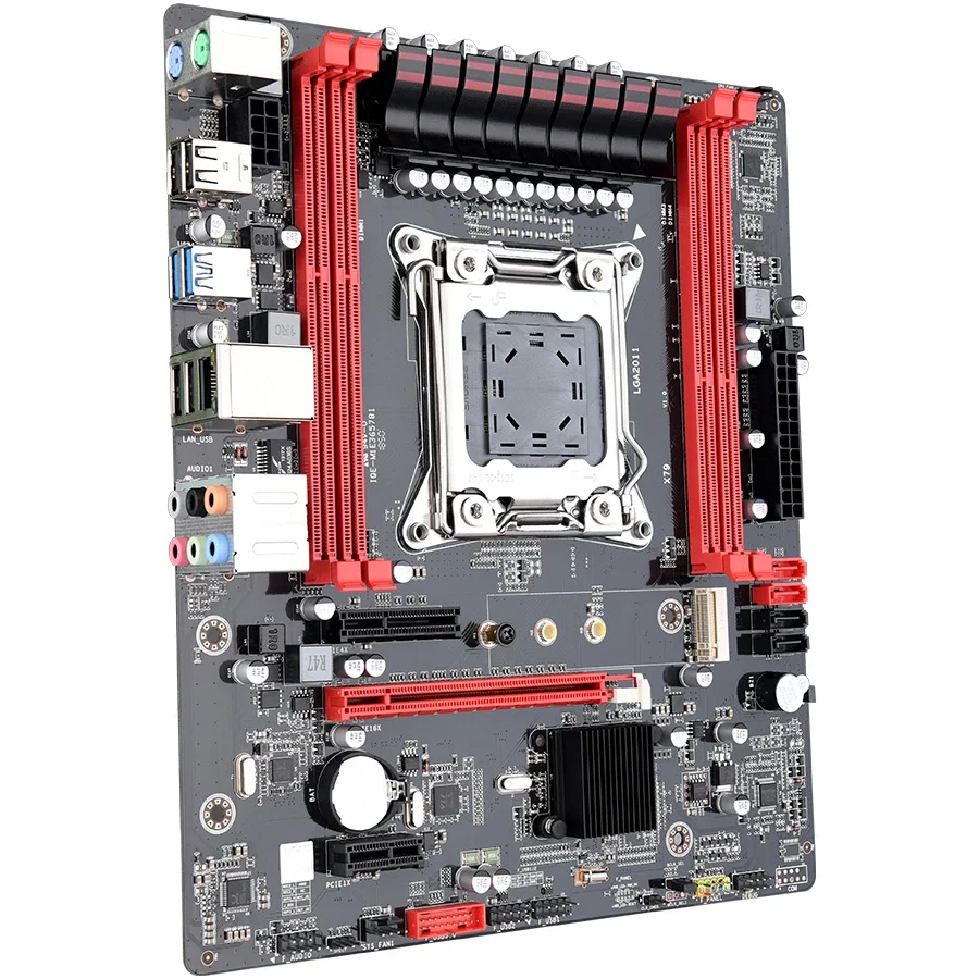 Материнская плата X79 LGA2011 системная ATX USB 3 0 SATA PCI E 16X NVME M.2 SSD поддержка REG ECC памяти и