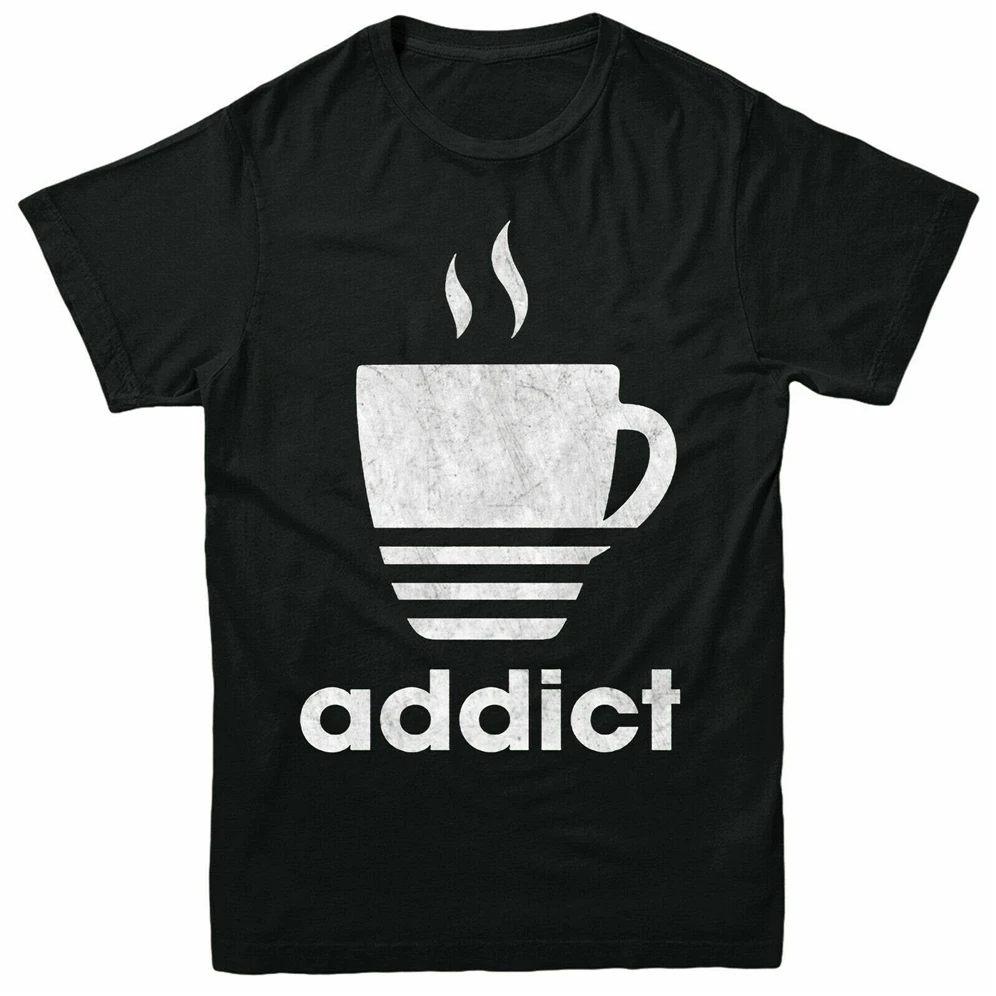 Классическая футболка coffee Addict I Love Drinkin Cup Of для взрослых и детей летняя стильная