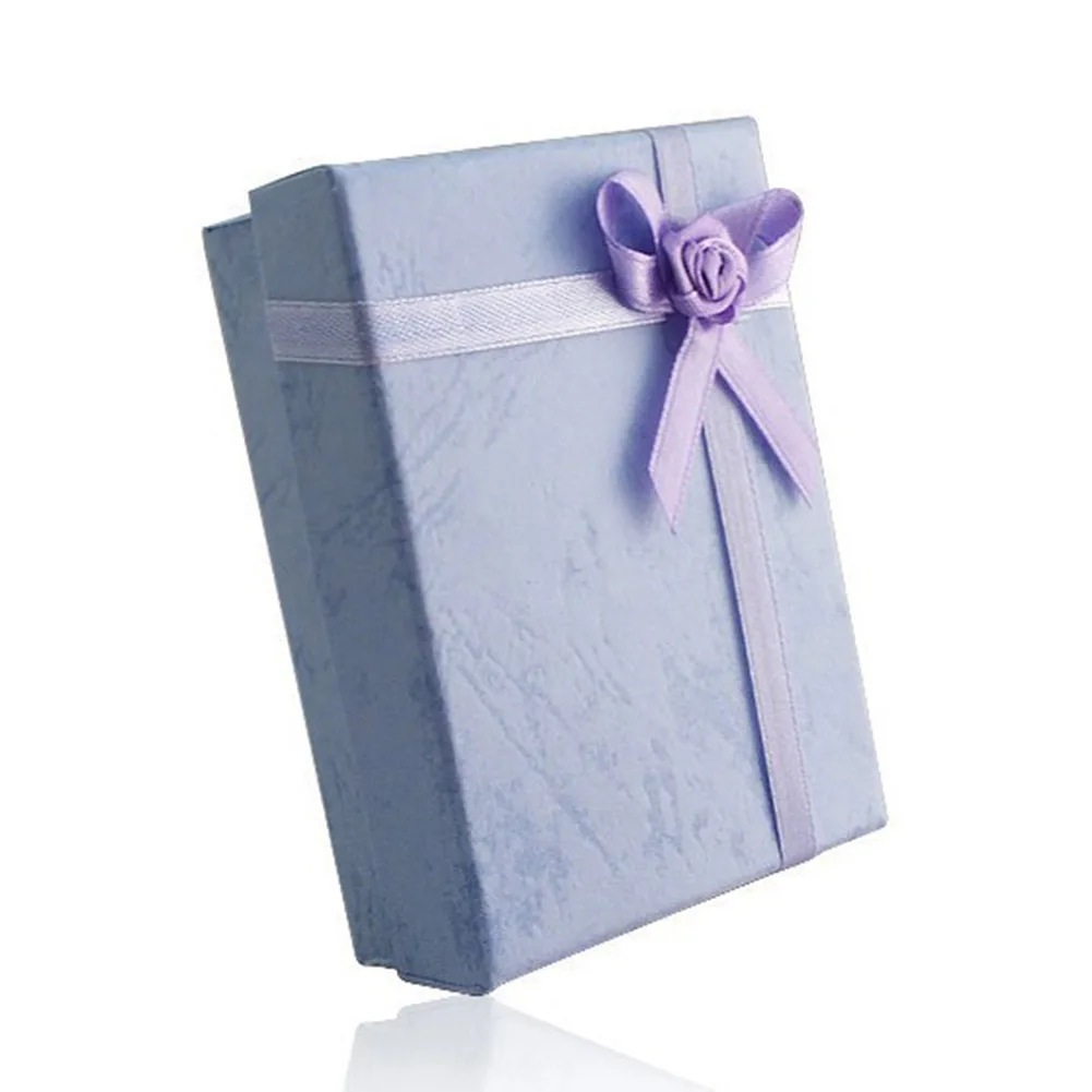 Cuboid Bowknot Bracelet Necklace Bangle Jewelry Holder Case Gift Packing Box Organizer Display wedding | Украшения и аксессуары