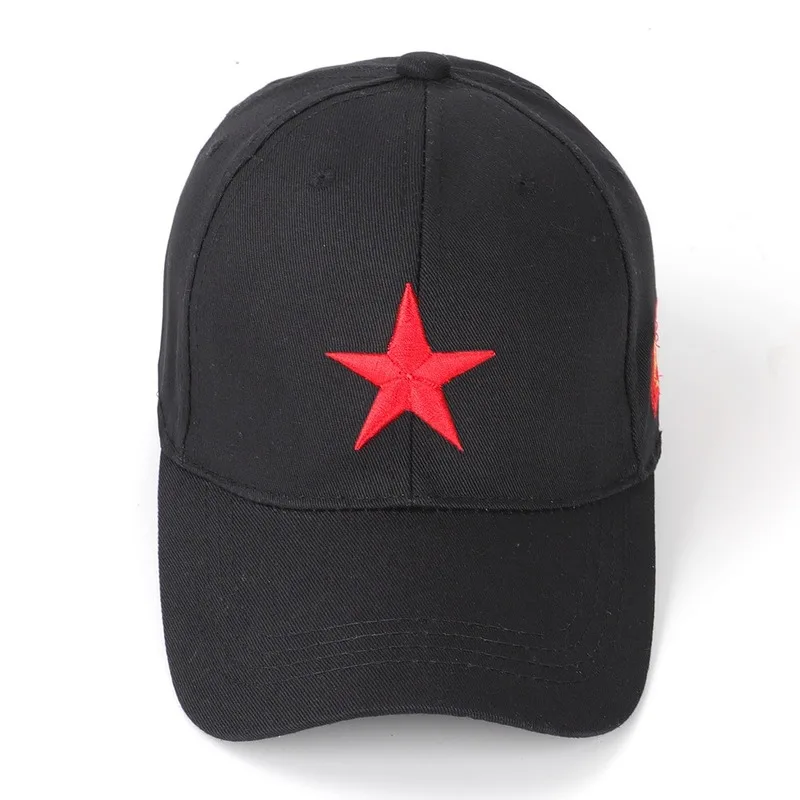 Новая Солнцезащитная шапка с китайским пятизвездочным красным флагом военная