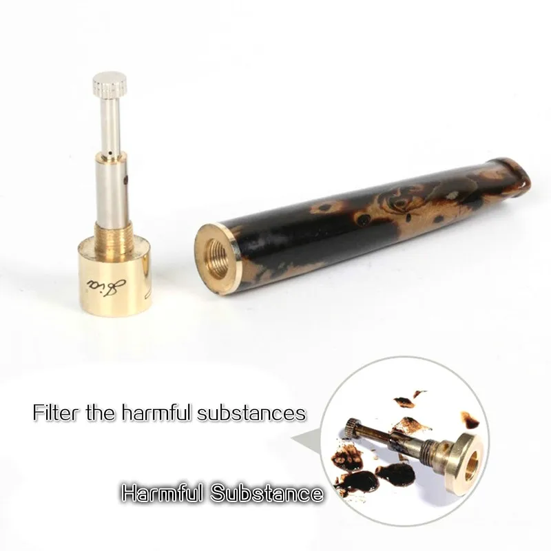 Держатель для сигарет из твердой древесины 1 шт. трубка курения портативная