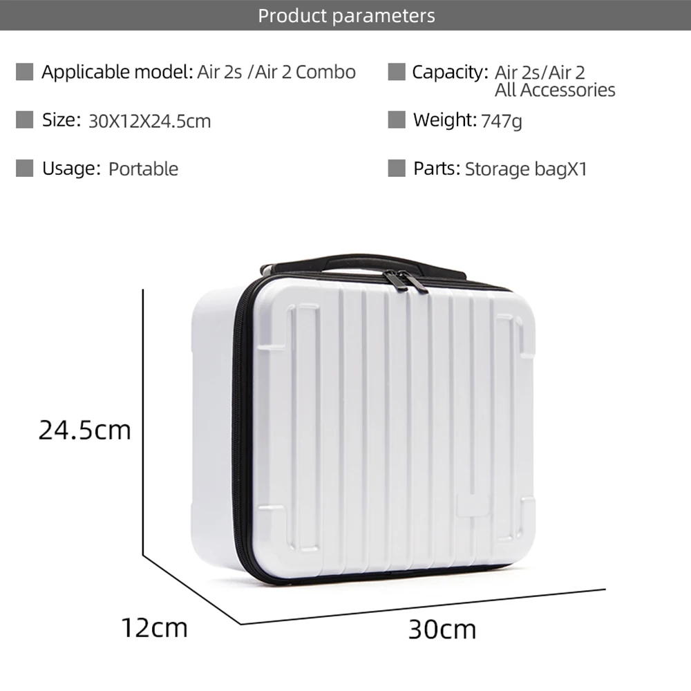 

Upgrade DJI Mavic Air 2S Suitcase Bag Storage Bag High Capacity Case Protection Box DJI Air 2S Drone Accessories
