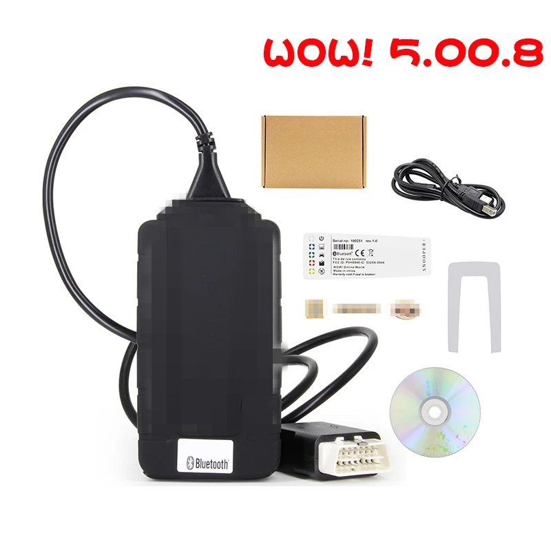 WOW VCI SNOOPER V5.008r2 Bluetooth диагностический инструмент+ keygen TCS VCI Pro Plus для автомобилей/грузовиков/Общий запас Snooper автомобильный тестер