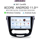 Автомагнитола для Nissan Qashqai 2 J11 X-Trail xtrail X Trail T32 360-2013 CarPlay 4G LTE GPS RDS стерео с камерой 2017 DSP Android 11