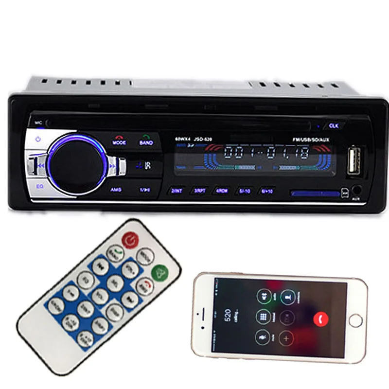 Автомобильный радиоприемник стереоплеер Bluetooth Φ MP3 FM/USB/1 Din/с дистанционным