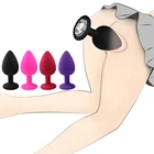 Мягкая силиконовая Анальная пробка массажер секс-игрушки для взрослых для мужчин женщин анальный тренажер Анальная пробка мини эротическая Пуля Вибратор