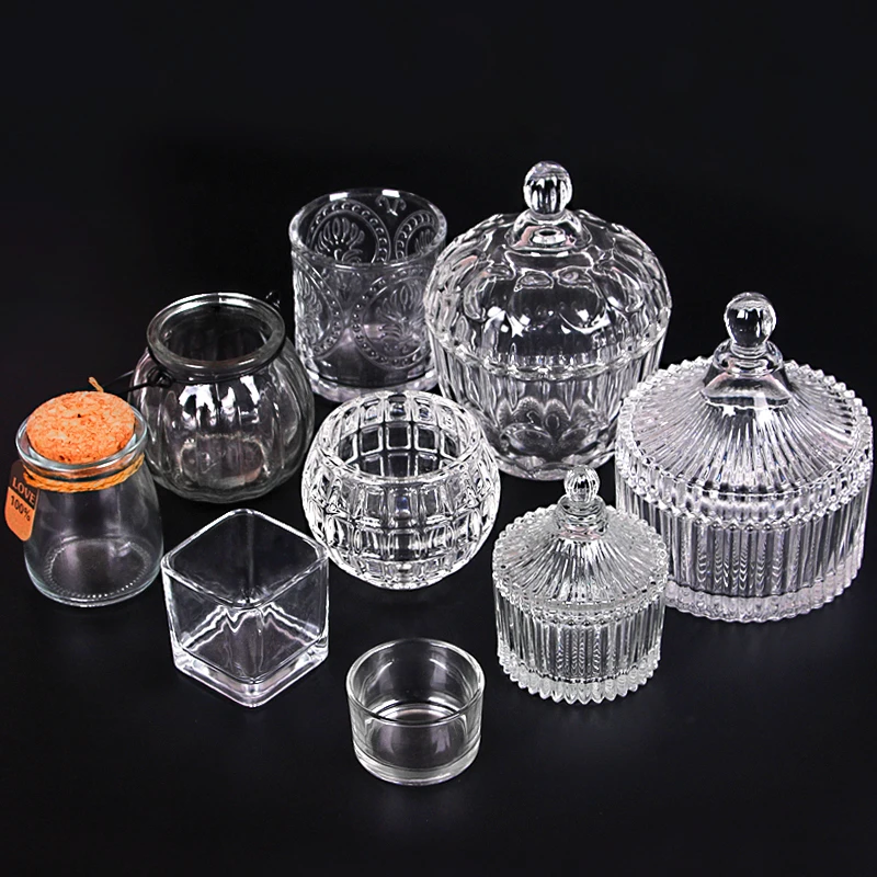 Контейнер для свечей ручной работы DIY стеклянный подсвечник вечерние предметы