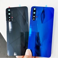 6 26 for huawei honor 20 battery cover rear door housing glass back panel for honor 20 battery cover with camera lens