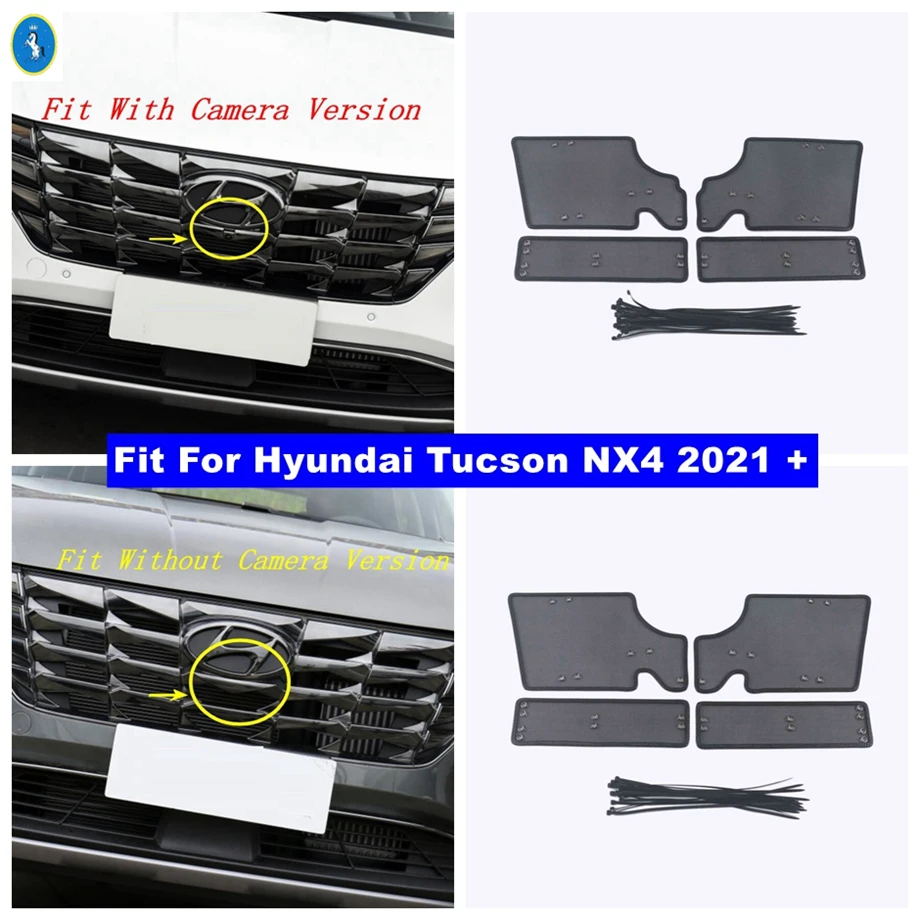 

Передняя сетка для решетки радиатора, сетка для защиты от насекомых, защитная сетка для головки, автомобильные аксессуары для Hyundai Tucson NX4 2021 - 2023