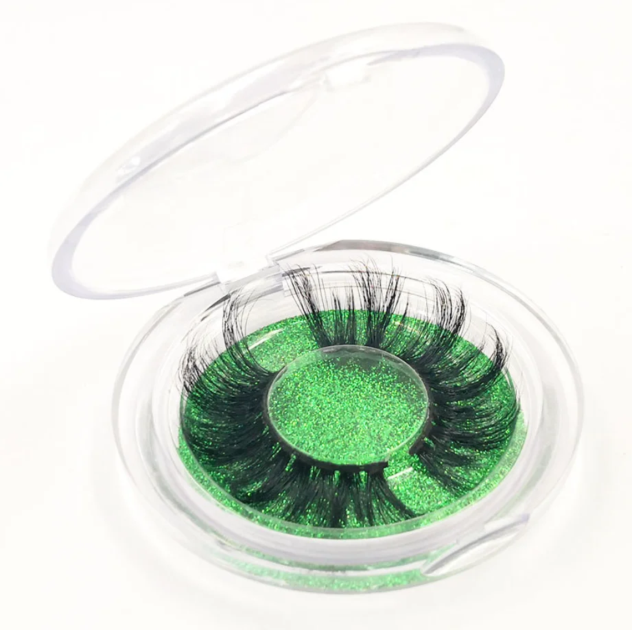 

Wholesale Eyelashes 1 Pair 25 mm Super Fluffy Mink Wispy With Box Dramatic Volume Messy Long 25mm 3d Mink False Lashes