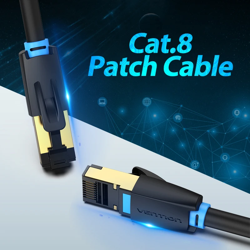 Vention Cat 8 Ethernet сетевой кабель высокоскоростной 40 Гбит/с SSTP провод Интернет