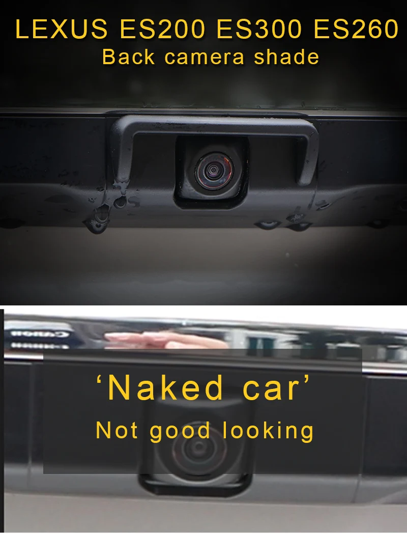 Carманго для Lexus ES ES200 ES300 ES260 Автомобильная задняя камера заднего вида дождевой козырек накладка рамка наклейка аксессуары