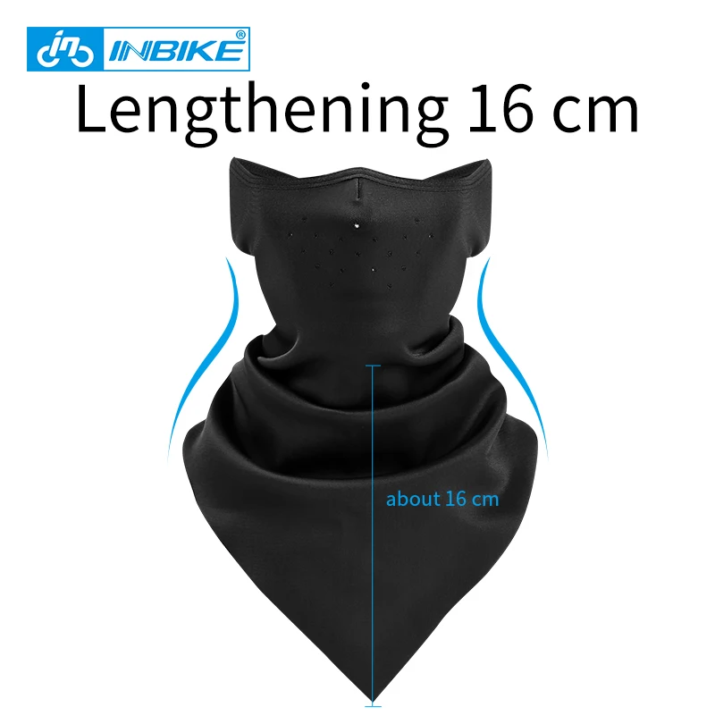 INBIKE велосипедная маска для лица зимняя ветрозащитная флисовая Лыжная Спортивная