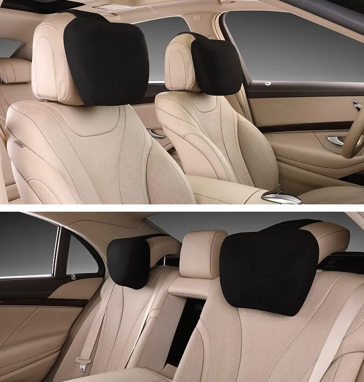 

Комплект из 2 предметов, черный 29*19 см к автомобильному подголовнику Maybach дизайн S класс ультра мягкая подушка из замшевой ткани для Mercedes-Benz