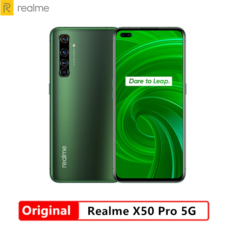 Оригинальный Realme X50 Pro 5G мобильный телефон 6 44 &quotSuperAmoled 8 Гб 256 Snapdragon 865 Android 10 0 65 Вт