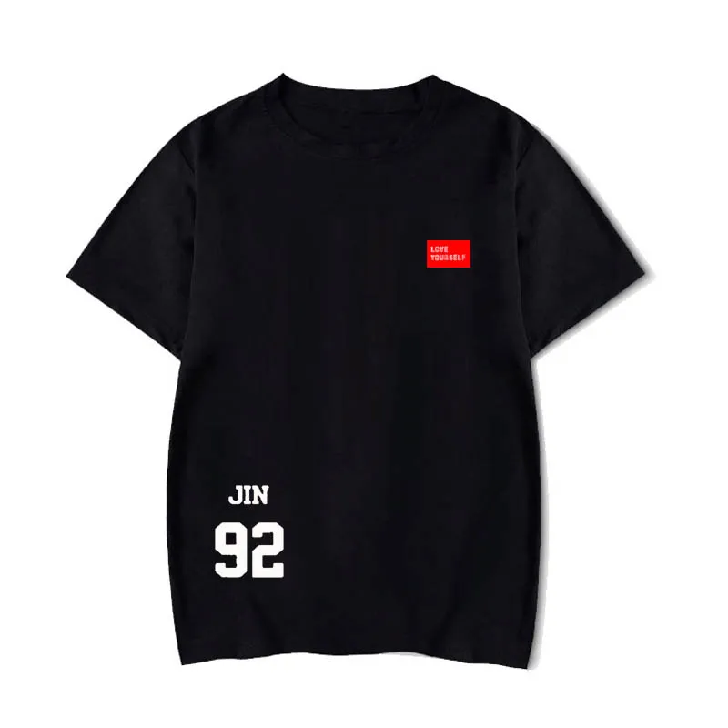 t-shirt whirt 10 Футболка Kpop, Anpanman рубашки, bangtan рубашка Kpop жду вас anpan v(taehyung) jungkook любовь себя футболка Любовь себя - Цвет: t-shirt whirt 10