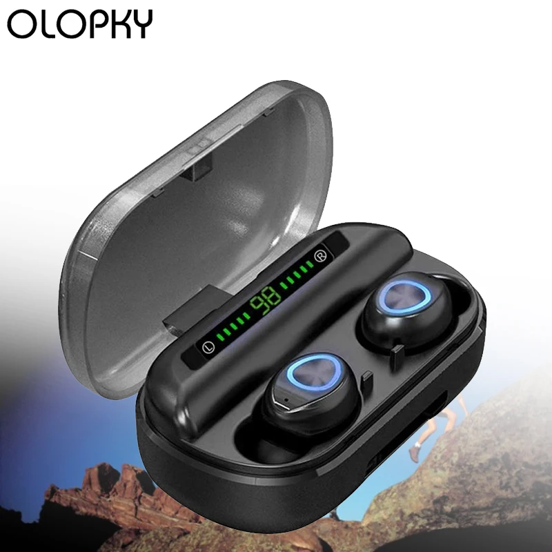 

TWS Bluetooth Earbuds Touch Stereo Wireless Bluetooth Headphones Earphones Waterproof V10 LED Display Noise Cancelling Headsets