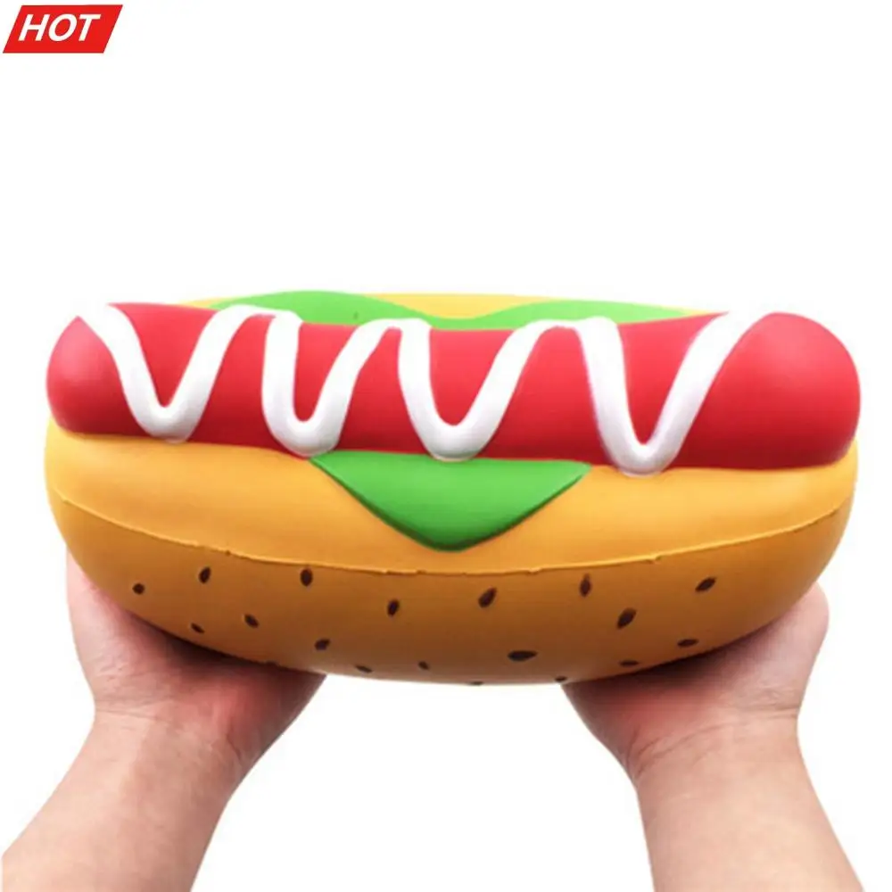 

Игрушки для отдыха squishy squishies мягкие Ароматические милые сжимаемые большой гигантский хот-дог медленно восстанавливающие форму Ароматичес...
