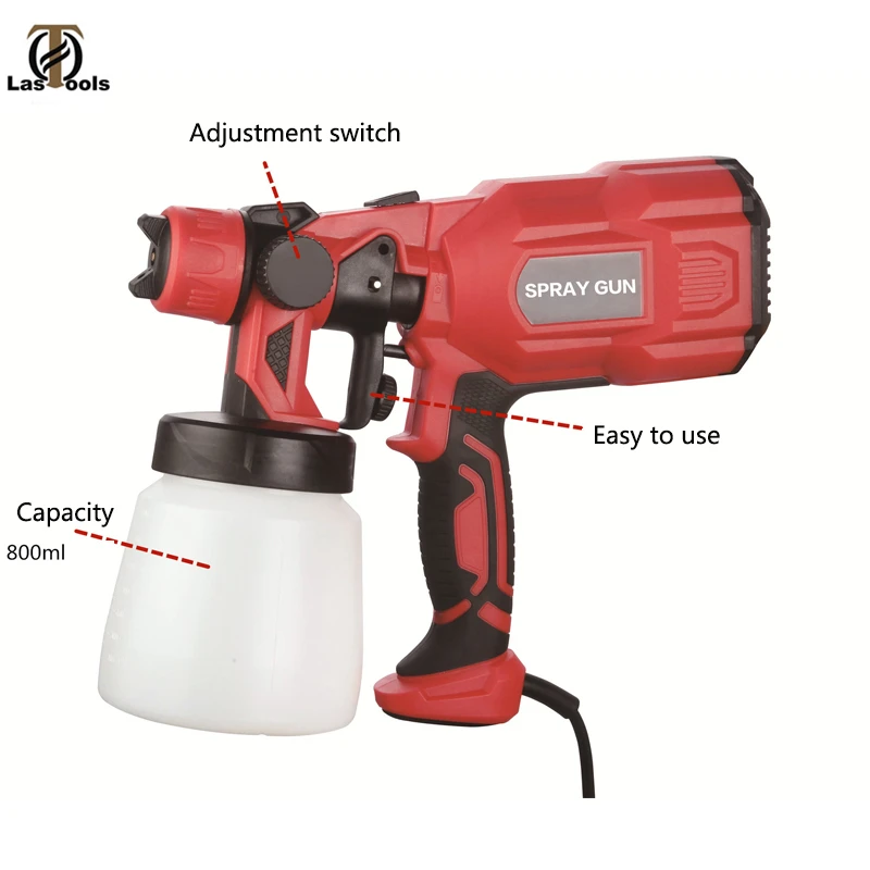 

Spray Gun 550W 220V High Power Home Electric Paint Sprayer Nozzle Easy Spraying and Clean Perfect for Beginner