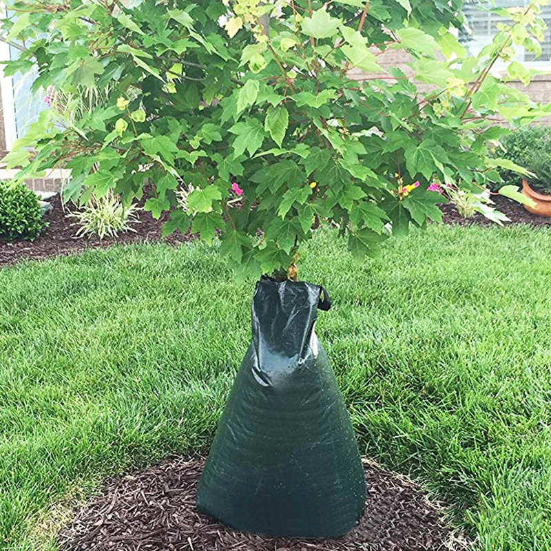 

Hot 20 Gallon Irrigation Drip Bag Tree Drought Preventions Watering Tree Bag PE Woven Bag Tree Soaking Device X85