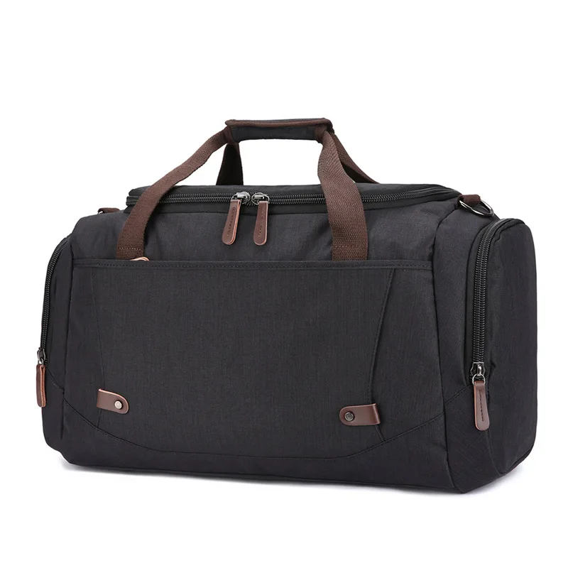 

Large capacity travel bag anti splashing material for men and women pure color luggage travel bag
