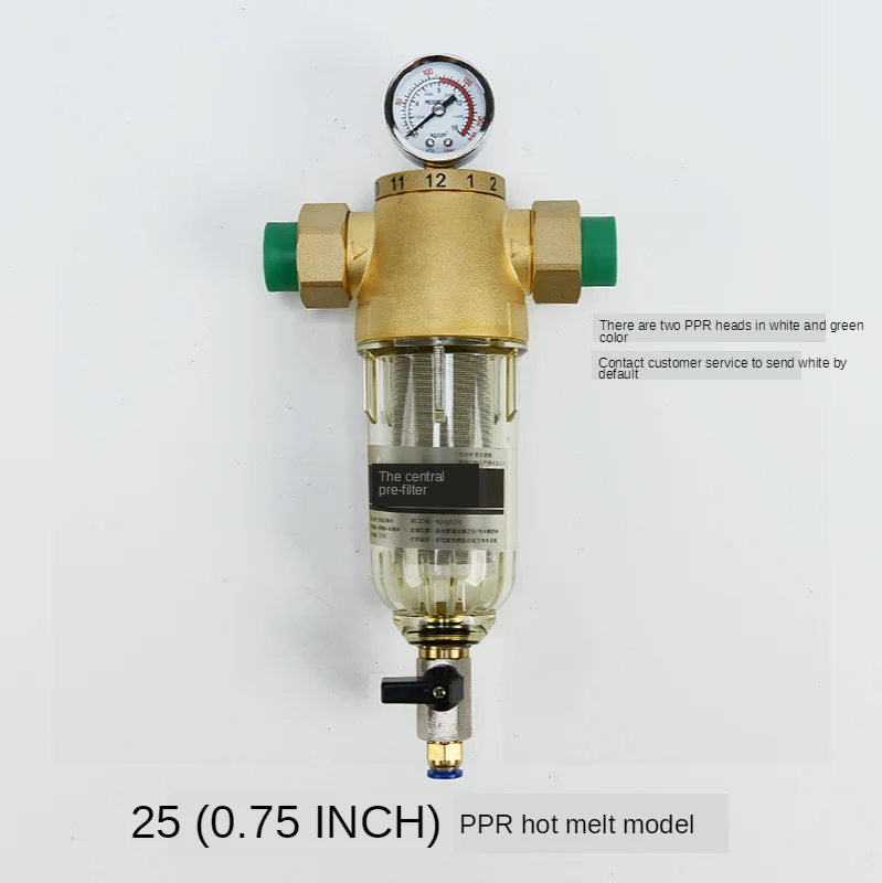 

Pre-filter Household Scale Removal Tap Water Well Water Filter, Large Flow Rate Filtering Mud and Sand pipe water purifier WF92