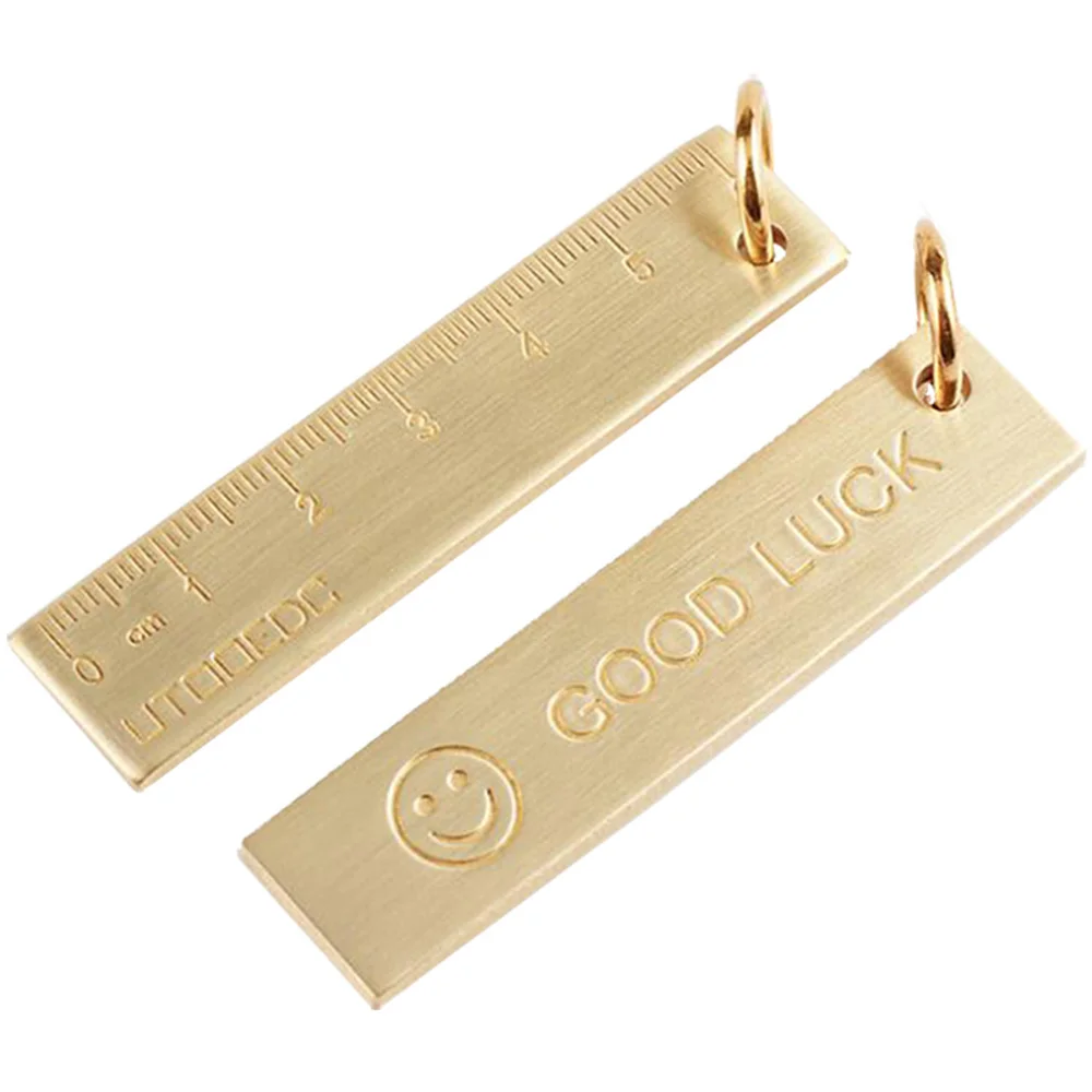 1 шт. 6 см маленькая медная линейка 3 мм утолщенная латунная металлическая медный