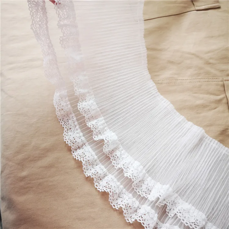 Белое Плиссированное свадебное платье из тюля 15 см широкая двухслойная