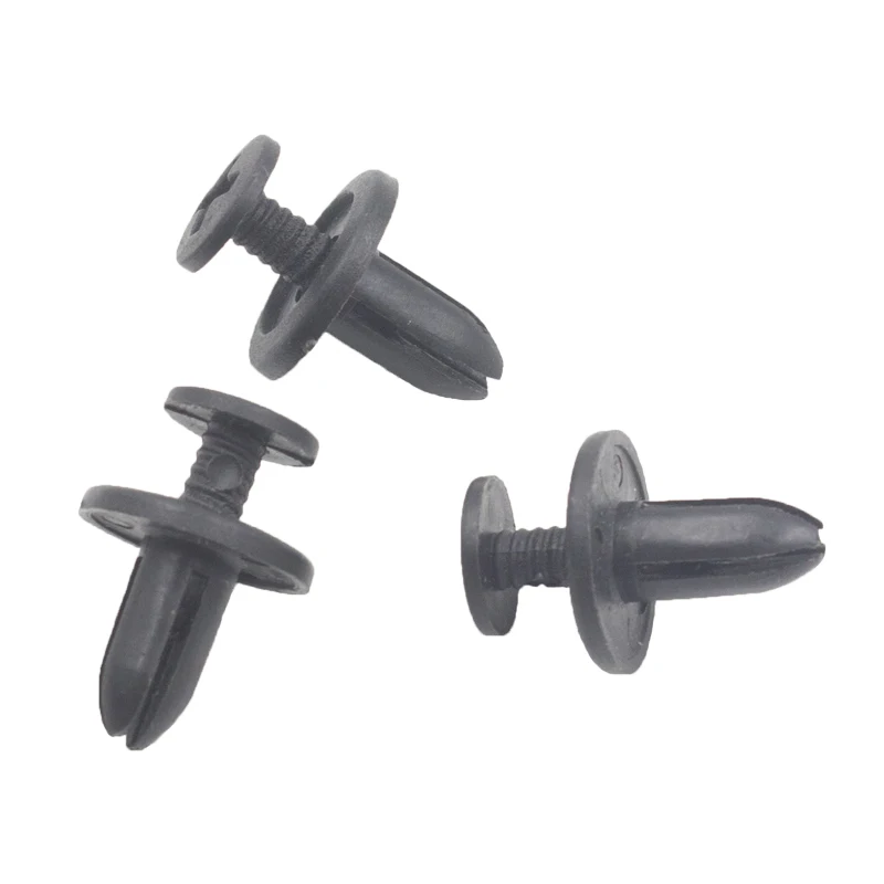 50 Pieces Plastic expanding rivet 6mm hole car fastener door panel buckle for Toyota Mazda Auto Retaining Clips | Автомобили и