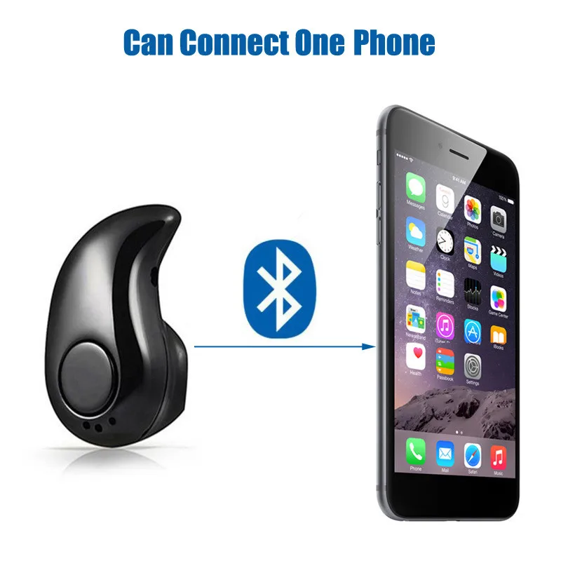Беспроводные спортивные мини наушники Bluetooth с микрофоном гарнитура громкой