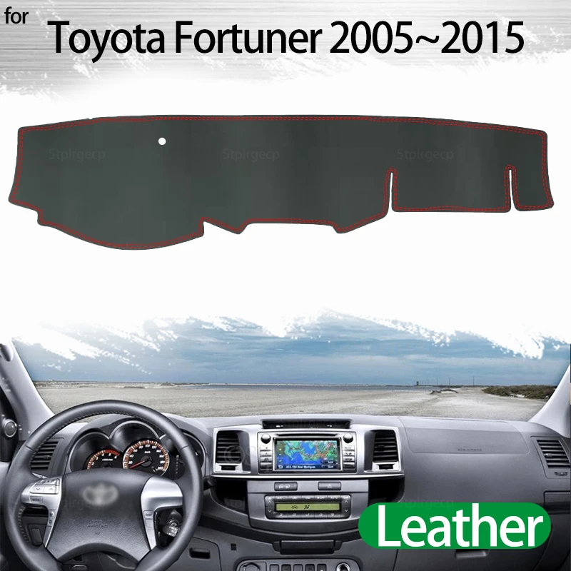 

PU Leather Dashmat Dashboard Cover Mat Carpet Car-Styling accessories for Toyota Fortuner 2005~2015 AN50 AN60 Hilux SW4 SR5