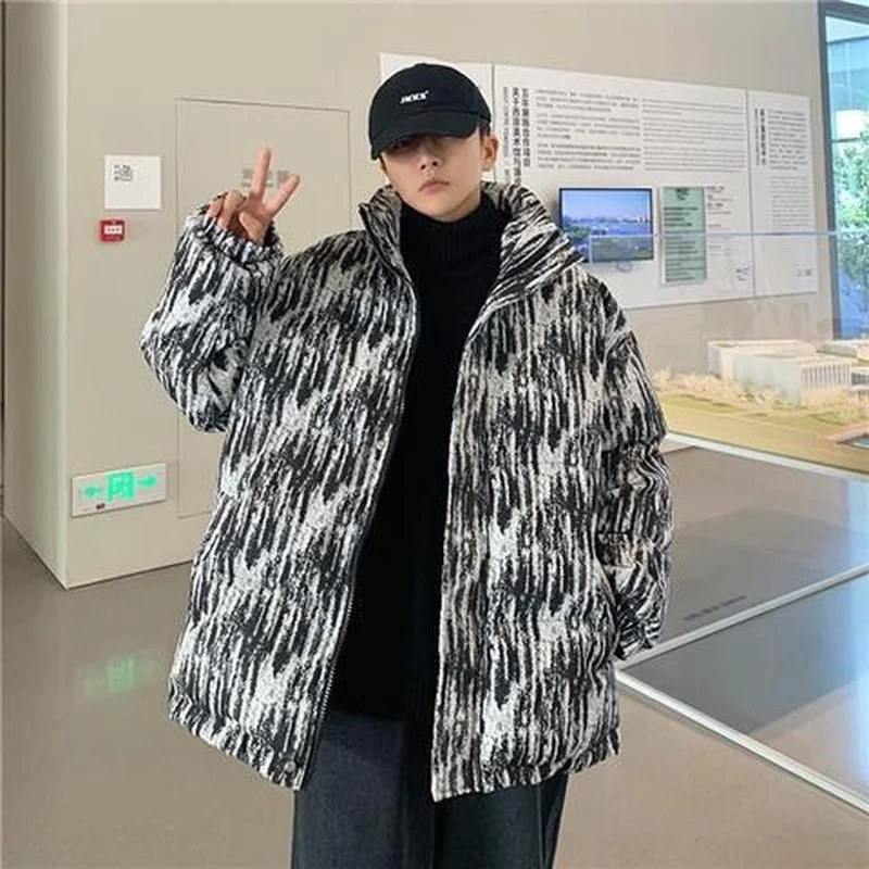 Winter Padded Coat for Men and Women Loose and Lazy Style Lovers Thickened Padded Coat  Men Clothing  Mens Jacket  Winter Coat