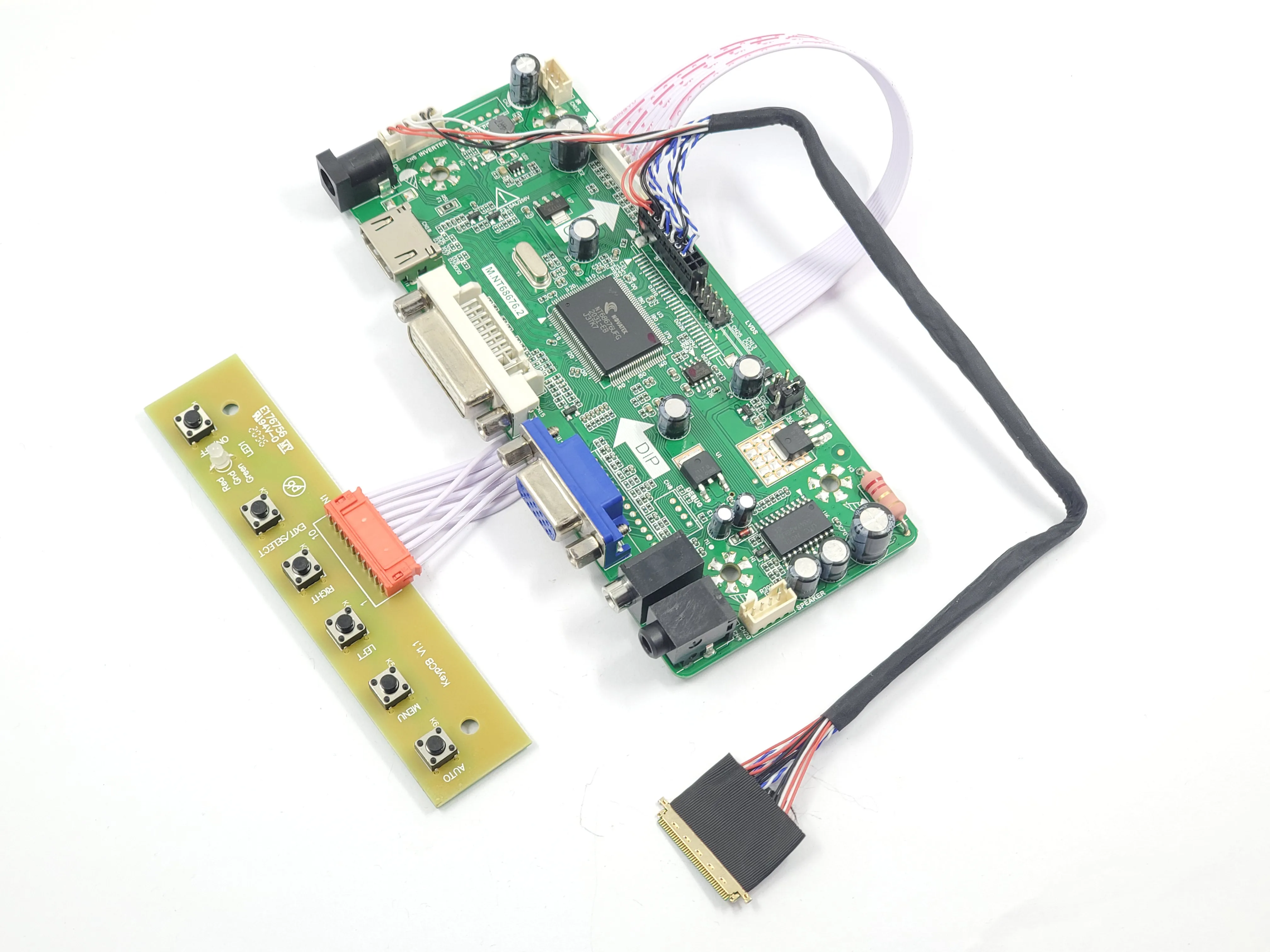 Плата контроллера LTN156AT02 с HDMI-совместимым комплект аудиодрайверов DVI VGA дисплей