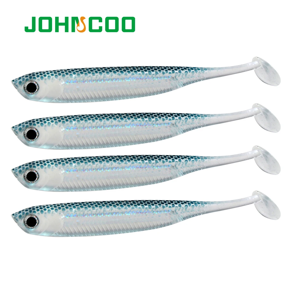 

JOHNCOO 6 шт. для рыбалки, мягкие наживки для рыбалки 70 мм 2,1 г силиконовые бас гольян приманки твердая приманка Пластик приманки паска Шад мягки...